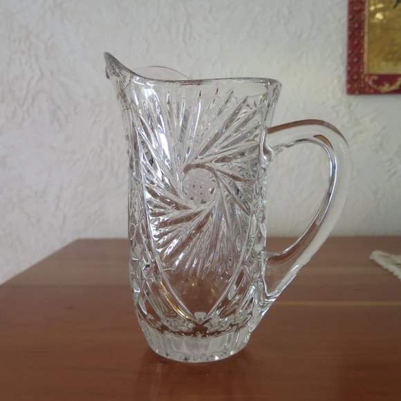 Yugoslavian Crystal Clear 24% Lead Crystal Pitcher - Picture 8 of 9